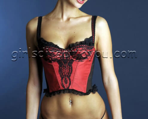 Las Vegas Escorts | Ciara Frontal Red Lingerie Whip Photo | Girls Direct To You